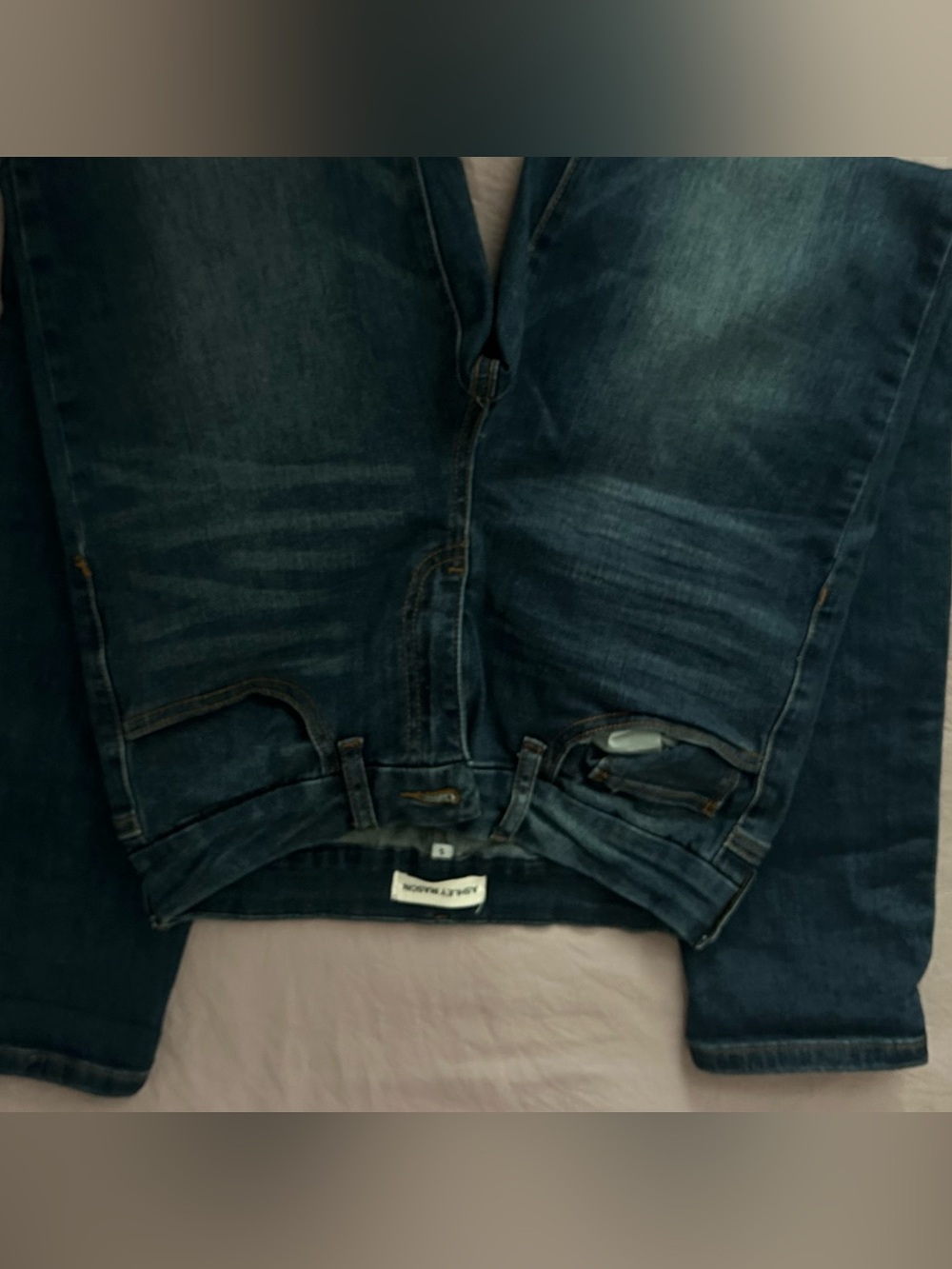 Dark Wash Denim Jeans - Blue